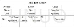 button pull test report