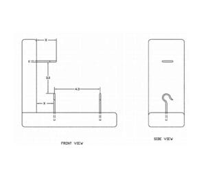 hook test fixture for cords and loops hook test fixture for cords and loops